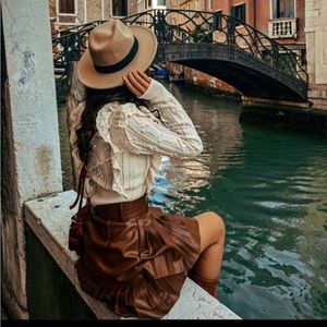 Zara Ruffled Knit Sweater